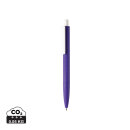 X3-Stift mit Smooth-Touch Farbe: lila, weiß