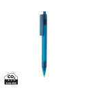 GRS rPET X8 transparenter Stift Farbe: blau