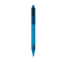 GRS rPET X8 transparenter Stift Farbe: blau