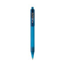 GRS rPET X8 transparenter Stift Farbe: blau