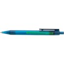 GRS rPET X8 transparenter Stift Farbe: blau