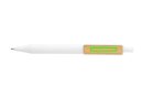 GRS rABS Stift mit Bambus-Clip Farbe: weiß