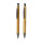 Modernes Bambus-Stifteset in Box Farbe: braun