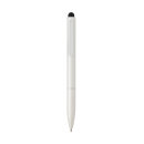 Kymi Stift mit Stylus aus RCS recyceltem Aluminum Farbe: weiß