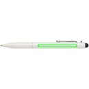 Kymi Stift mit Stylus aus RCS recyceltem Aluminum Farbe: weiß