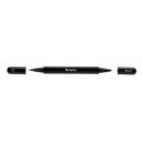 Swiss Peak Storm Dual-Tip-Pen aus RCS recyceltem Aluminum Farbe: schwarz