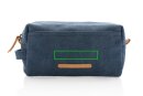 Canvas Kulturtasche, PVC-frei Farbe: blau