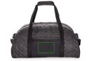 AWARE™ reflektierende RPET Wochenendtasche Farbe: schwarz