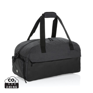 Kazu AWARE™ RPET Weekend-Duffel-Bag Farbe: schwarz