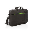 Soho 15.6" Business Laptop-Tasche aus RPET, PVC-frei Farbe: schwarz, grün