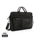 Swiss Peak 14" Laptoptasche aus GRS recyceltem PU Farbe: schwarz