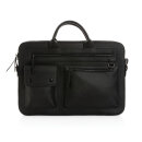 Swiss Peak 14" Laptoptasche aus GRS recyceltem PU Farbe: schwarz