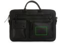 Swiss Peak 14" Laptoptasche aus GRS recyceltem PU Farbe: schwarz