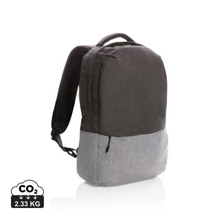 Duo Color RPET 15.6" RFID Laptop-Rucksack, PVC-frei Farbe: grau