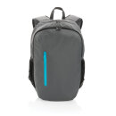 Impact AWARE™ 300D RPET Casual Rucksack Farbe: grau, turkis