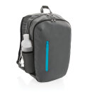 Impact AWARE™ 300D RPET Casual Rucksack Farbe: grau, turkis