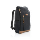 Impact AWARE™ 16 oz. r recyceltem canvas 15" Laptop-Rucksack Farbe: schwarz