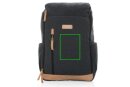 Impact AWARE™ 16 oz. r recyceltem canvas 15" Laptop-Rucksack Farbe: schwarz