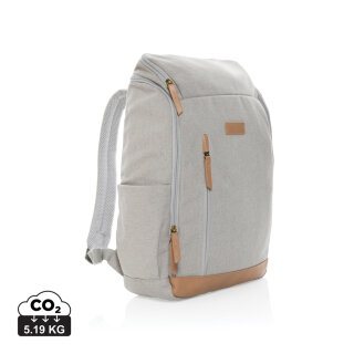 Impact AWARE™ 16 oz. r recyceltem canvas 15" Laptop-Rucksack Farbe: grau