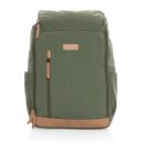 Impact AWARE™ 16 oz. r recyceltem canvas 15" Laptop-Rucksack Farbe: grün