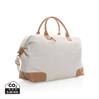 Impact AWARE™ 16 oz. rCanvas große Wochenendtasche Farbe: off white