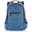 Modischer Duo Tone Rucksack, PVC-frei Farbe: blau