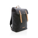 Canvas Laptop-Rucksack, PVC-frei Farbe: schwarz