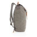 Canvas Laptop-Rucksack, PVC-frei Farbe: grau