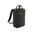 Soho Business RPET 15.6" Laptop-Rucksack, PVC-frei Farbe: schwarz, grün