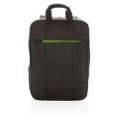 Soho Business RPET 15.6" Laptop-Rucksack, PVC-frei Farbe: schwarz, grün