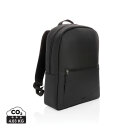 Swiss Peak Deluxe PU Laptop-Rucksack, PVC-frei Farbe: schwarz