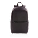 Schicker PU 15.6" Laptop-Rucksack Farbe: schwarz