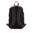 Schicker PU 15.6" Laptop-Rucksack Farbe: schwarz