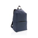 Schicker PU 15.6" Laptop-Rucksack Farbe: navy blau