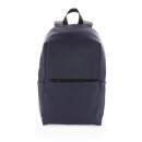 Schicker PU 15.6" Laptop-Rucksack Farbe: navy blau