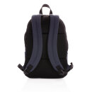 Schicker PU 15.6" Laptop-Rucksack Farbe: navy blau