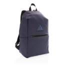 Schicker PU 15.6" Laptop-Rucksack Farbe: navy blau