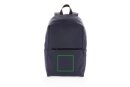 Schicker PU 15.6" Laptop-Rucksack Farbe: navy blau