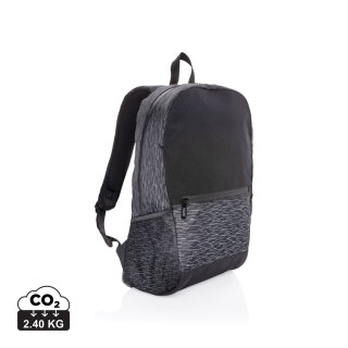 Reflektierender RPET Laptop-Rucksack mit AWARE™ Tracer Farbe: schwarz