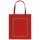 Impact AWARE™ recycelte Baumwolltasche 145gr Farbe: rot