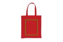 Impact AWARE™ recycelte Baumwolltasche 145gr mit Boden Farbe: rot