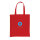 Impact AWARE™ recycelte Baumwolltasche 145gr mit Boden Farbe: rot