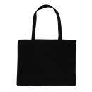 Impact AWARE™ recycelte Baumwoll-Shopper 145gr Farbe: schwarz