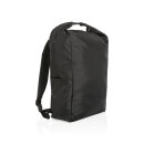 Impact AWARE™ RPET Basic Rolltop-Rucksack Farbe: schwarz