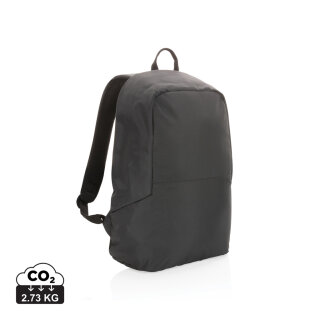 Impact AWARE™ RPET Standard Anti-Diebstahl Rucksack Farbe: schwarz