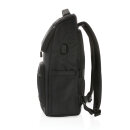 Swiss Peak AWARE™ RPET Voyager 15.6" Laptop Rucksack Farbe: schwarz