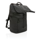 Impact AWARE™ RPET wasserabweisender 15.6" Laptop-Rucksack Farbe: schwarz