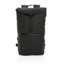 Impact AWARE™ RPET wasserabweisender 15.6" Laptop-Rucksack Farbe: schwarz