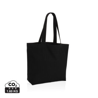 Impact Aware™ 240g/m² rcCanvas Shopper + Tasche, ungefärbt Farbe: schwarz