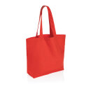 Impact Aware™ 240g/m² rCanvas Shopper mit Tasche Farbe: luscious red